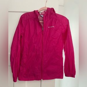 Columbia Girls Rain Jacket Size Large